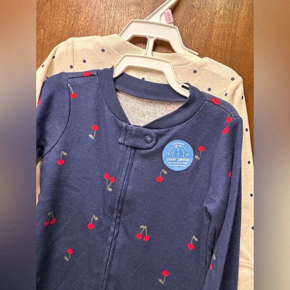 NWT Carter’s Two Piece Sleeper Pajamas size 9 months